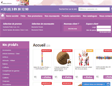 Tablet Screenshot of cotillons-alsace.com